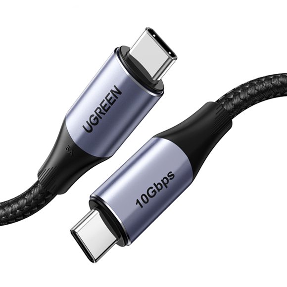 Cable UGREEN USB-C 3.1 M/M Gen2 5A de 1 metro Cable de transmisión de datos