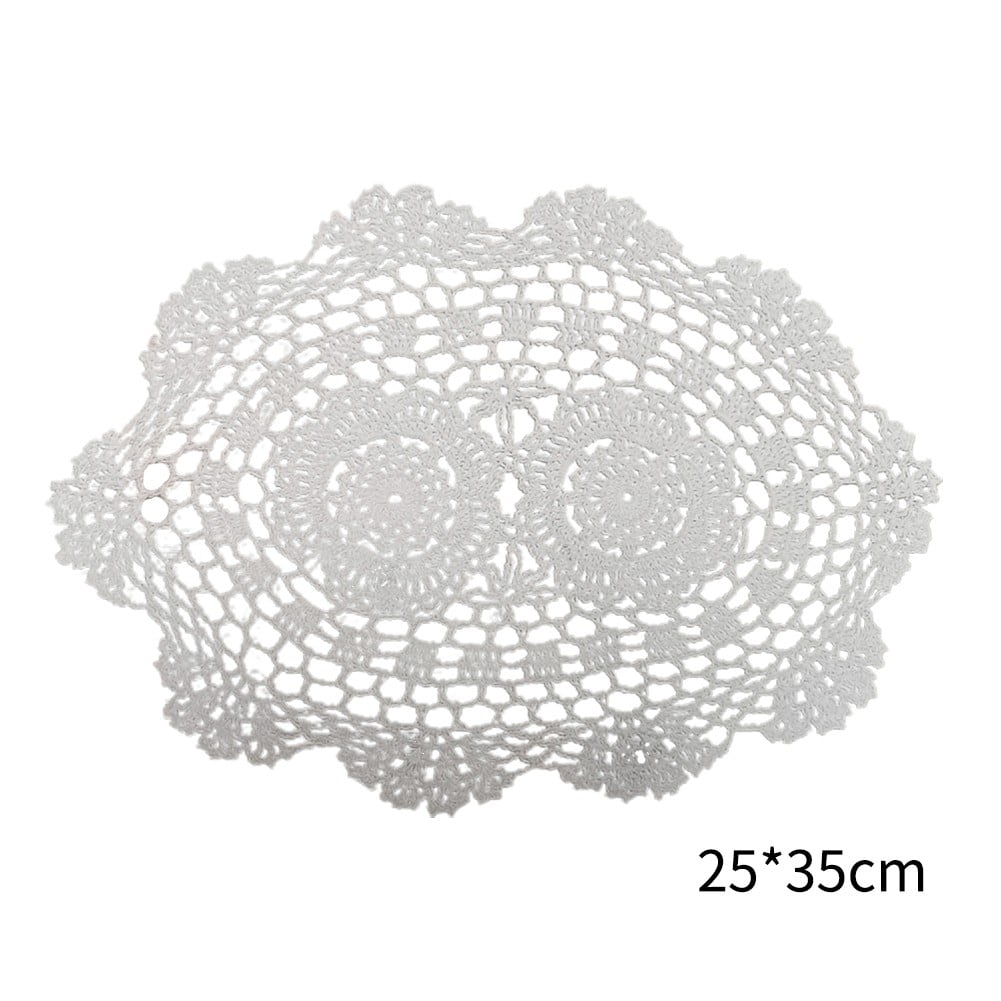 Lot De 13 Napperons Cœur Au Crochet Fait Main, Artisanat Français, écru