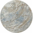 thumbnail image 2 of Hauteloom Jaela Living Room, Bedroom Area Rug - Gray, Brown - 5'3"-Round, 2 of 12