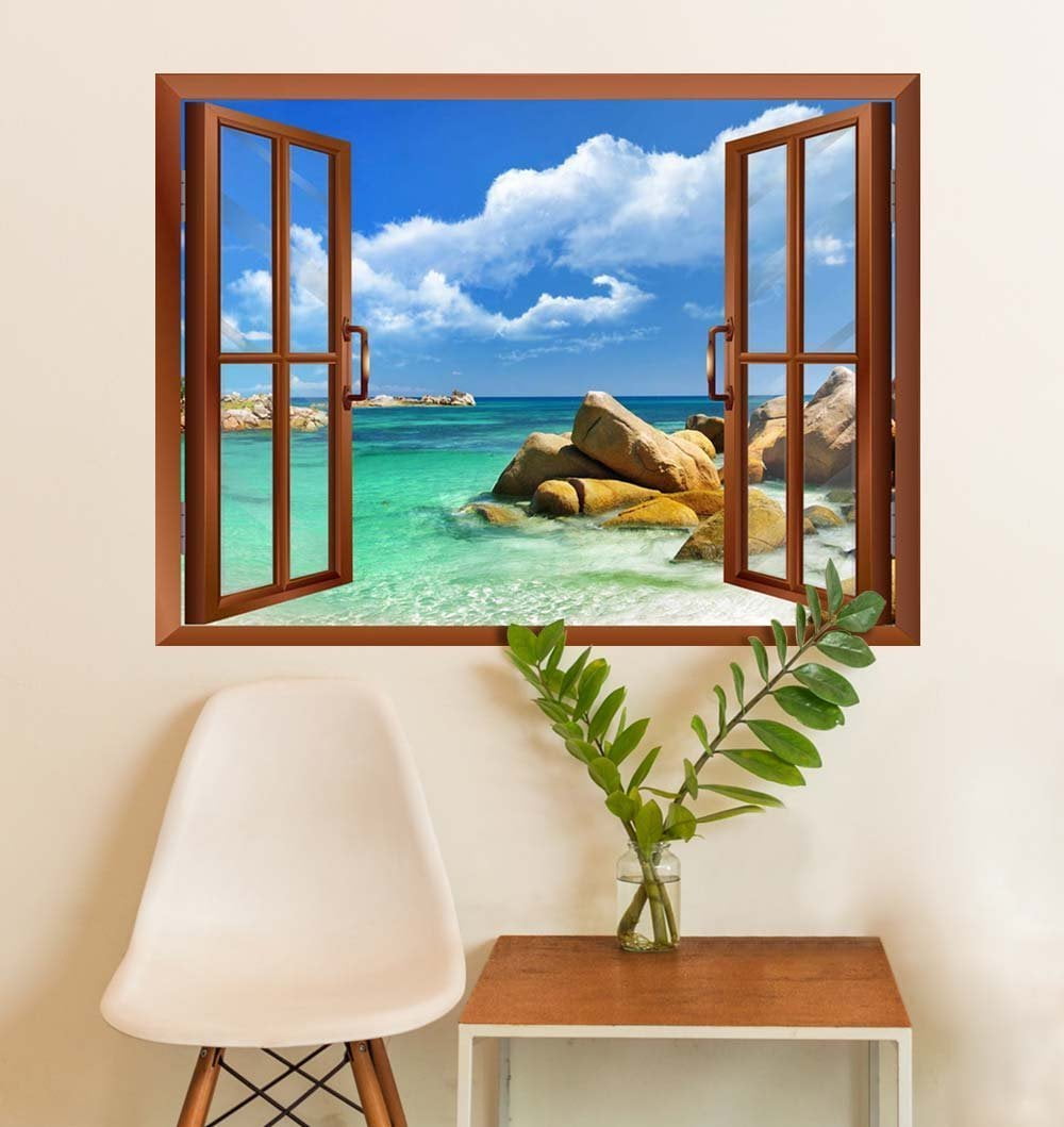 36"x48" Wall Mural Tropical Landscape Seychelles Paradise 36"x48" Wall Mural Tropical Landscape Seychelles Paradise