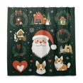 thumbnail image 2 of Yayeee Shower Curtain with Hooks 72"x72" Waterproof Fabric Bathroom Hanging Decor, Whimsical Christmas, 2 of 5
