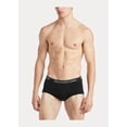thumbnail image 2 of POLO RALPH LAUREN Mens Classic Fit Cotton 4-pack Briefs, Andover Heather/Polo Black, Madison Heather/Polo Black, Polo Black/Red, Small US, 2 of 4