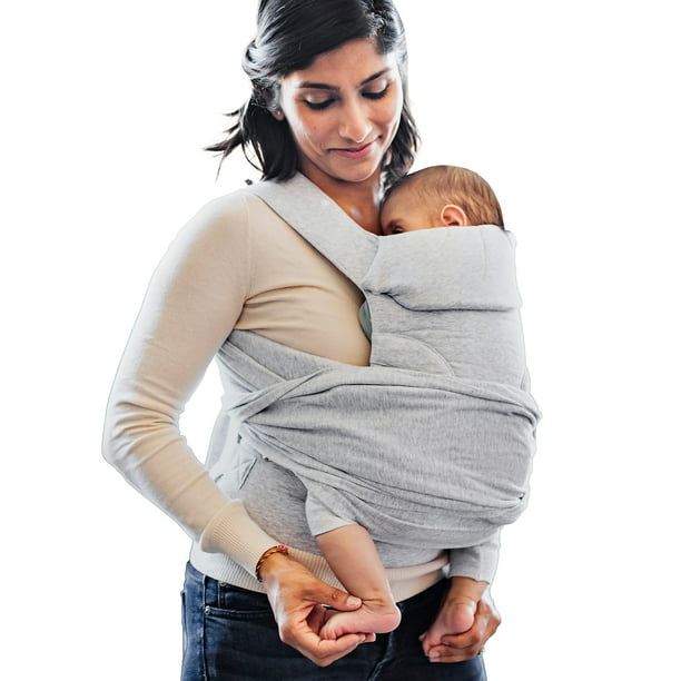Boppy ComfyGrow Portabebés, 7-35 libras, gris paloma, recién nacido a niño pequeño con 3 posiciones de transporte, asiento ajustable en 3 etapas y soporte para la cabeza, tela de algodón