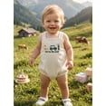 thumbnail image 4 of BemeyourBBs Baby Boy Girl Summer Clothes Baby Girls Boys Newborn Hospital Going Home Outfit Bubble Romper Overalls New to the Club Golf-themed Embroidered Sleeveless Jumpsuit Overall Playsuit, 4 of 6