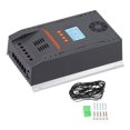 thumbnail image 1 of Contrôleur de Charge MPPT, Régulateur de Charge Solaire en Aluminium 100A 12V 24V pour Station de Base de Communication pour la Surveillance Extérieure, 1 of 8