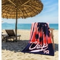 thumbnail image 7 of CHAPS Beach Towels Oversized Extra Large Cotton Velour Plush Premium Thick Soft Absorbent Skin Friendly - Plam Beach Tie-Dye Yellow - Size 35" x 66", 7 of 7