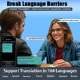 thumbnail image 2 of AI Smart Glasses with Real-time 164-Language Translation, GPT Chat System, Photochromic Lenses, Built-in Mic & Speaker for Music and Hands-free Calls, 2 of 16