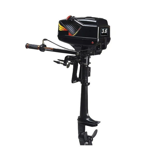 Trolling Motor, 2 Stroke 3.6 Horsepower Jet Engine, Outboard Motor, for Fishing Boat Engine, ,Easy to Install