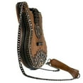 thumbnail image 3 of Mary Frances Open Mic Music Bag Brown Guitar Strings Beaded Bag Handbag NEW, 3 of 7