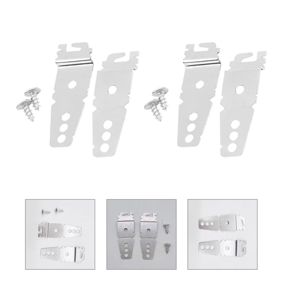 PAMINGONO 4pcs Dishwasher Replacement Rack Metal Silver for Prevent Shaking at Home