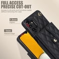 thumbnail image 2 of Allytechgroup for Samsung Galaxy A13 4G Wallet Case with 5 Cards Holders, Detachable Hand Strap & Shoulder Lanyard RFID Blocking Shockproof Protective Phone Case for Girls Women, Black, 2 of 8