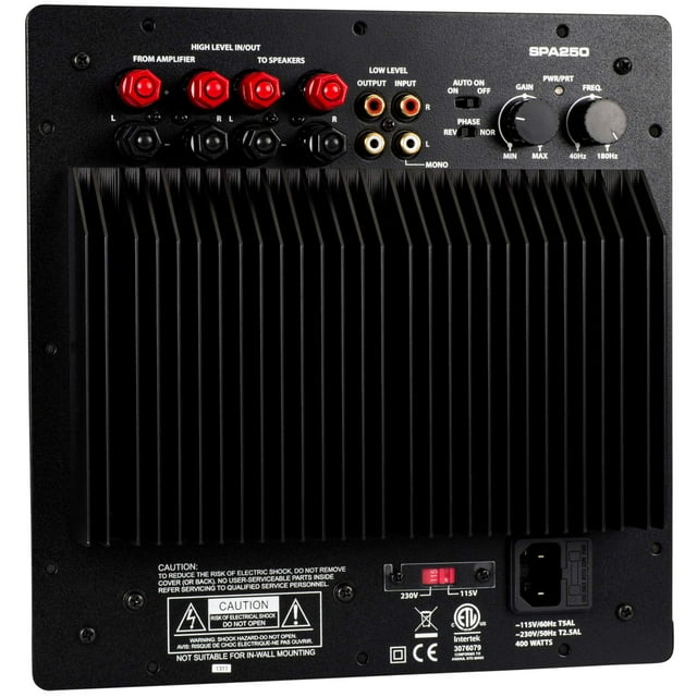Dayton Audio SPA250 Amplificador de placa para subwoofer de 250 vatios
