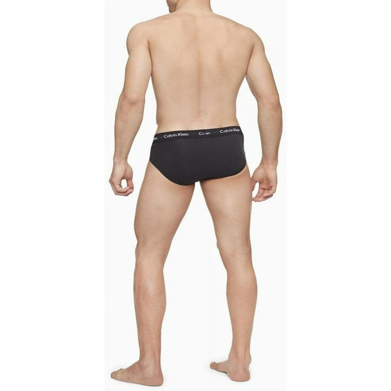 Calvin Klein Men's Low Rise Stretch Hip Brief, 3 Pack Cotton