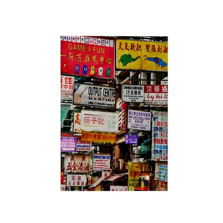 3dRose, Asia, China, Hong Kong. Neon signs in the streets - AS09 JEG0030 - Julie Eggers, 15x22 Hand Towel