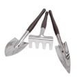 thumbnail image 1 of 3pcs Gardening Tool Set 3 Piece Hand Trowel Rake Gardening Kit Stainless Steel Hand Cultivator Transplant Gadget Garden Tools Set excitement, 1 of 1
