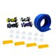 thumbnail image 2 of Flexible Pista de Carreras con Ventosas Juego de Construcción DIY Rampa Enrollable Portátil Juguete Interactivo para Niños Niñas Adecuado para Cumplea Azul 4m, 2 of 8
