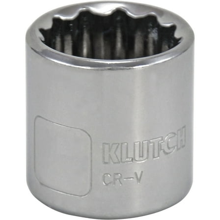 Klutch Socket, Metric, 19mm, 3/8in.-Drive, 12-Pt.
