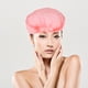 thumbnail image 5 of 100pcs gorro de ducha desechable práctico gorro de baño práctico gorro de protección para el cabello gorro de baño para mujer (rojo), 5 of 6