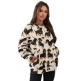 thumbnail image 3 of Yuyamidu Oversized Graphic Sweatshirt for Women Dachshund Women's Novelty Sweatshirts with Pocket Long Sleeve Pullover Crewneck Loose Fit Shirt Home Office Party Clothing XL, 3 of 7