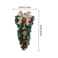 thumbnail image 2 of Upside Down Hanging Christmas Wreath 20 Inch, Traditional Reversible Santa Sack Decor with Artificial Pine and Red Berry, Unique Front Door Decorations for Outdoor and Indoor Xmas Party Festivities, 2 of 7