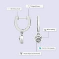 thumbnail image 2 of Diamond Dangle Earring | 2 Carat IGI Certified Heart Shape Lab Grown Diamond Dangle | 18K in White Gold | Zuri Bezel Lab Diamond Earrings | Bezel Setting | FG-VS1-VS2 Quality | Friendly Diamonds, 2 of 6