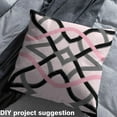 thumbnail image 2 of jejeloiu Geometric Geometric Fabric by the Yard 1 Yard,Stripes Lines Aesthetic Home Decor Fabric by the Yard,Pink Gray Black Sewing Fabric For Teens,Luxury Bedroom Decor, 2 of 6