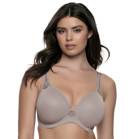 

Paramour by Felina | Amaranth Plush T-Shirt Bra w/ Sheer Details (Gull Grey 38DDD)