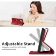 thumbnail image 5 of Compatible with iPhone 13 Mini Wallet Case Women Leather Flip with Wrist Strap Kickstand Magnetic Shockproof with Card Holder Protective Case for iPhone 13 Mini 5.4 inch Life Tree Red, 5 of 14