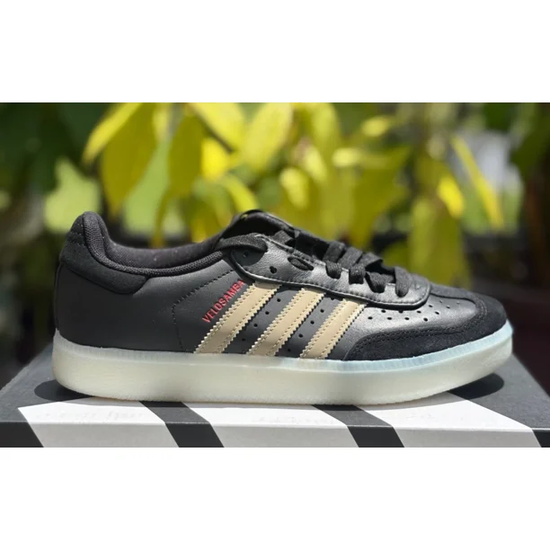 Adidas Velosamba Leather Black Cyber Metallic Men’s Shoes IH5214