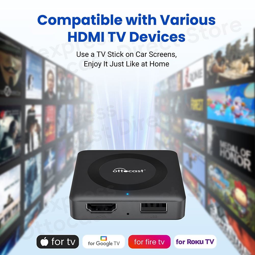 Ottocast Car TV Mate Converter for Fire Google TV Stick to OEM