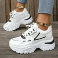 thumbnail image 2 of kamemir Women's Fashion Sneakers Women's Lifestyle Mesh Jogger Sneakers(Black,7.5), 2 of 6