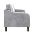 thumbnail image 5 of DHP Marbella 3-Seater Sofa & Couch, Living Room Furniture, Gray Velvet, 5 of 18