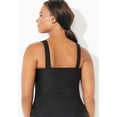 thumbnail image 2 of Swimsuits for All Women's Chlorine Resistant Classic Scoop Neck Tankini Top, 2 of 3