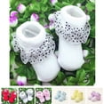thumbnail image 6 of 1 Pair Girl Kids Newborn Infant Baby Socks Warm Lace Bowknot Non-slip Cotton Ankle Cute Socks, 6 of 10
