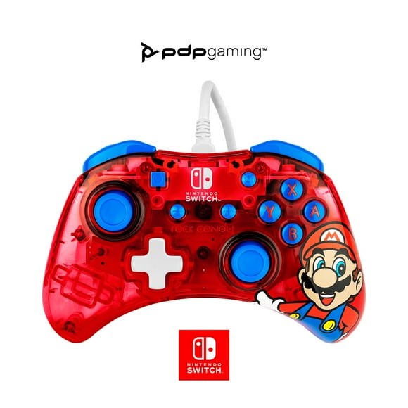 PDP Rock Candy™ Wired Controller: Mario Punch - Nintendo Switch, PDP Rock Candy W CTRL: Mario