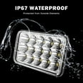 thumbnail image 5 of Costway LED Headlights 4PCS 4X6 Inch Hi/Lo Sealed 45W Rectangle  for Peterbilt Kenworth, 5 of 11