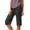 4# Black, variant on Women's Bermuda Shorts Linen Shorts Knee Length Casual Summer Capri Pants Pull On Long Shorts Khaki S 13" Inseam