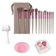 thumbnail image 3 of 13pcs Makeup Brushes Kit With Wood HandleEyeshadow Brush Makeup Sponge Set Beauty Tools With Storage Bag, 3 of 9