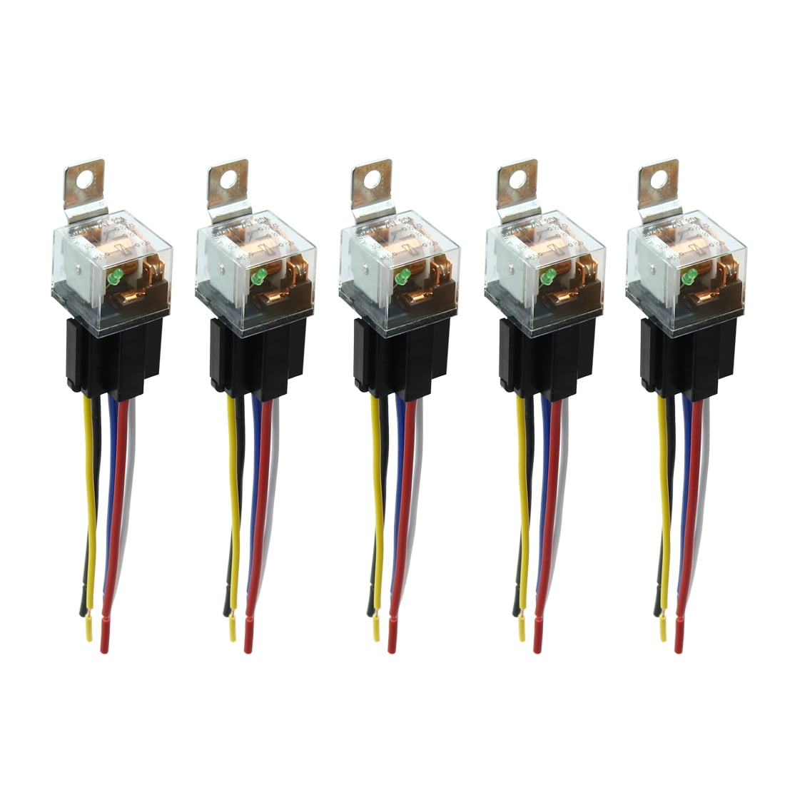 5 PCS Car Relay DC 24V 80A SPDT 5 Pin Car Switches Power Control ON/OFF USA Ship 