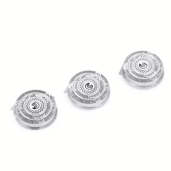 Tête de Rasage pour Tête de Rasage Aquatec, Système de Lames Comfort Cut et Compatibilité Philips, 3 x Lames de Rechange pour Rehausser Votre Rasage