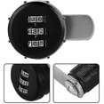 thumbnail image 2 of Cerradura con código de 3 dígitos, cerradura con código de seguridad y puerta, juegos de accesorios para pestillos combinados, manijas y cerraduras de aleación de zinc con contraseña plateada aus, 2 of 4