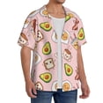 thumbnail image 2 of KLL Breakfast Print Men's Shirt Short Sleeve Button Down Summer Cuba Beach Shirts- XX-Large, 2 of 5