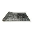 thumbnail image 2 of Ahgly Company Indoor Round Abstract Gray Modern Area Rugs, 6' Round, 2 of 4