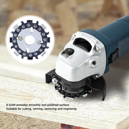 

Demonsen Chain Disc 2.5 Inch 8-Teeth Angle Grinder Chain Disc Wood Carving Disc Woodworking Tool Accessories Angle Grinder Chain Disc