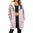 thumbnail image 3 of jobturf Winter Coats for Women Thickened Warm Fleece Lined Lightweight Jacket Fall Fashion Drawstring Zip up Hoodie Casual Outerwear with Pockets, 3 of 6