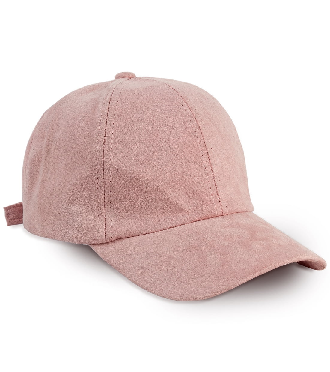 SUEDE BLUSH PINK BASEBALL CAP - Walmart.com