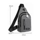 thumbnail image 2 of Men's Chest Bag Usb Charging Sport Sling Bag Male Waterproof Bags Multi Zip Pockets, 2 of 3