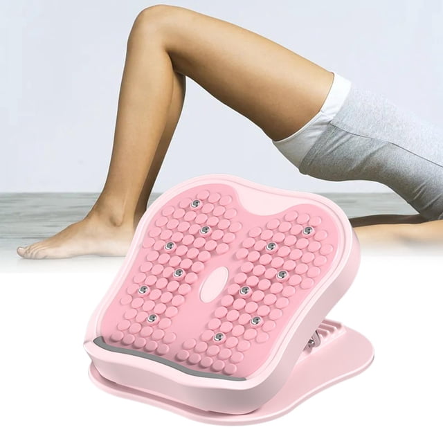 Colaxi Calf Stretching Board Calf Stretch Board Adjustable Non Slip Calf Stretcher Slant Board for Hamstring Stretching Tight Calves Pink