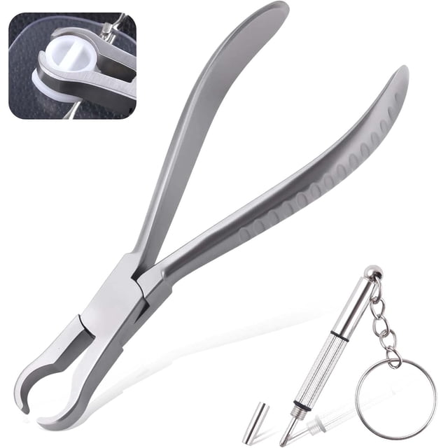 LEONTOOL Pince à Ventouse pour Lunettes, Tampons de Blocage de Lentilles, Pince de Démontage, Pince de Réglage en Acier Inoxydable de 6 Pouces, Kit d'Outils de Réparation de Lunettes Optiques avec Tournevis Mini 3-en-1