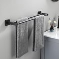 thumbnail image 1 of Toallero de baño, toallero de pared (negro, 50 cm), 1 of 5